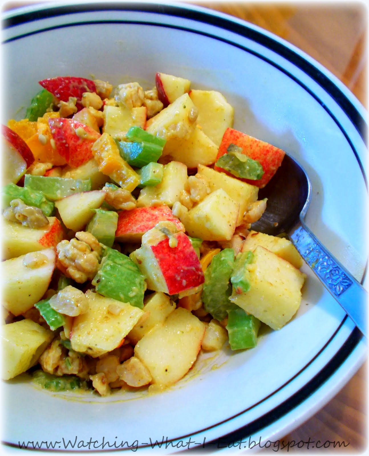 Watching What I Eat Curried Tempeh Waldorf Salad Meatless Monday