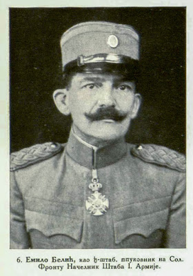 Emilo Belic as General Staff Lt-colonel Chief of the General Staff of the 1st Army