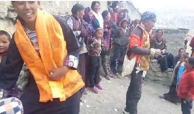 Tsering Lhadon on the long journey back to his village.