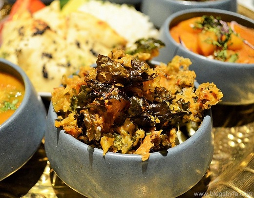 Kale chaat Talli Joe London Kale chaat Talli Joe London