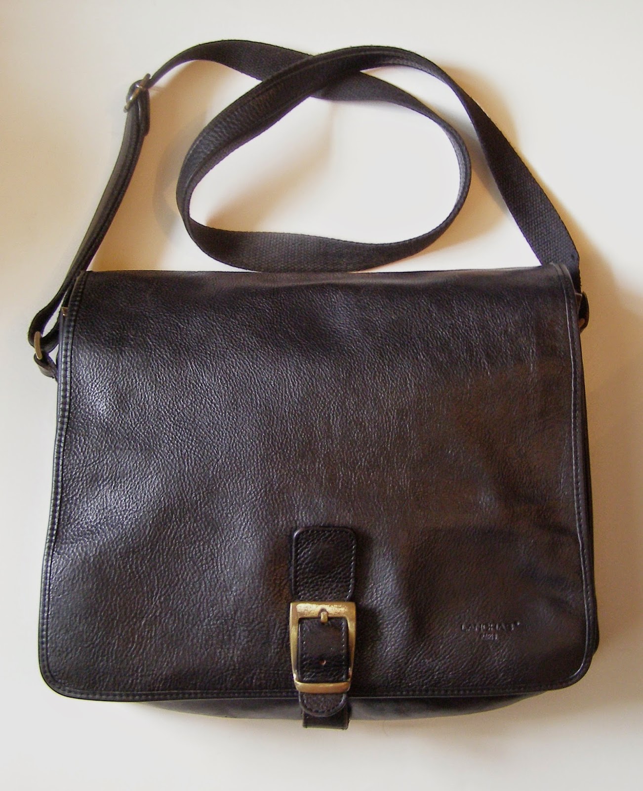 LANCHAS - sac besace en cuir noir sac besace LANCHAS
