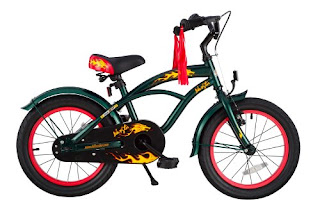 Bicicleta para niños verde Cruiser. qué regalar en navidad