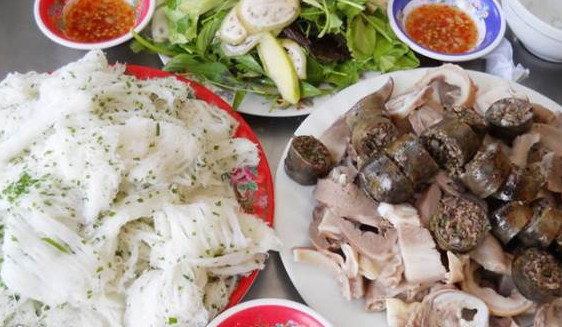 Bánh hỏi lòng heo