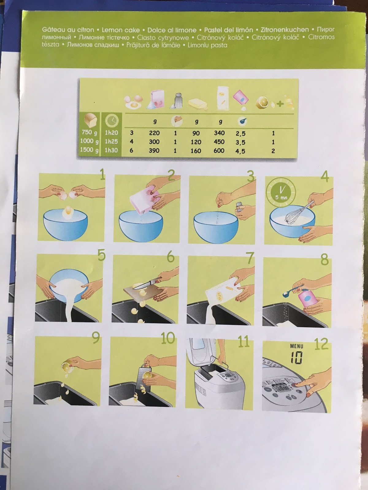 Moullinex Home Bread Recipe Book Moulinex home bread XXL Recipe book