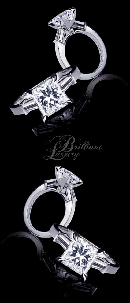 Brilliant Luxury * Canturi Upswept Diamond Engagement Ring