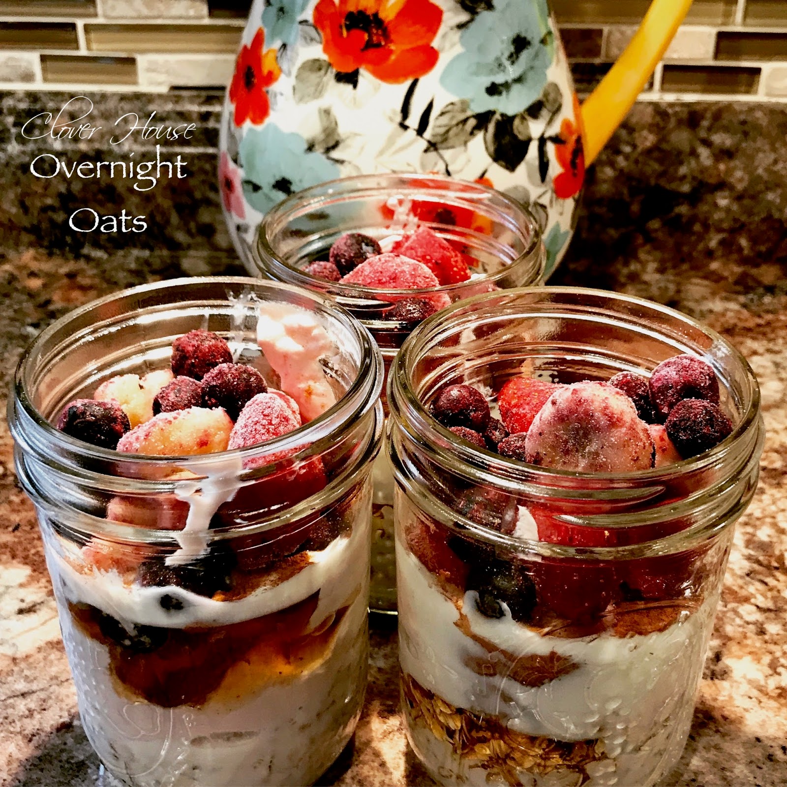 Clover House Strawberry Honey Overnight Oats