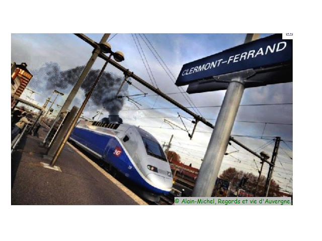 TGV à Clermont-Ferrand.