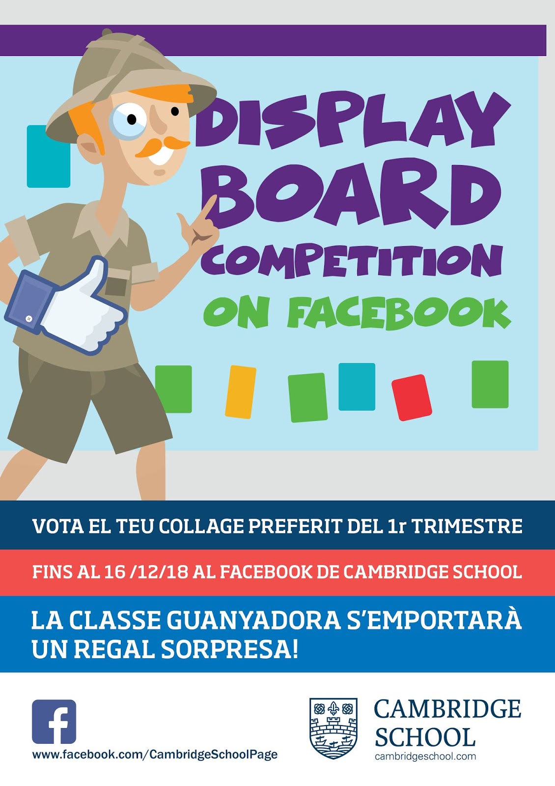 Cambridge School Vilanova Blog Display Board Competition 2018