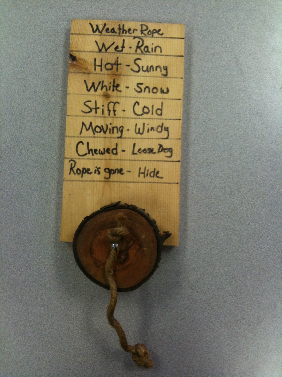 Mr.Mullins' classroom: Weather Rope