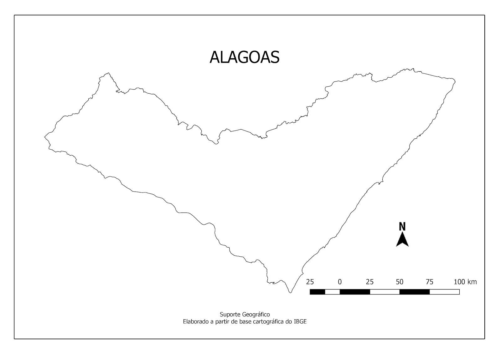 Mapa De Alagoas Desenho EDUCA