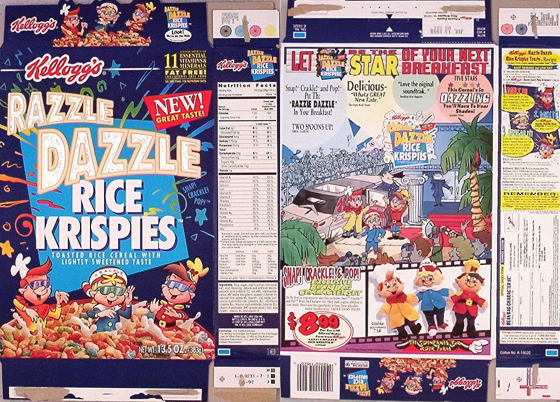 Cereal Box Price Guide Cereal Box Collecting by Pez Outlaw Kellogg's 2