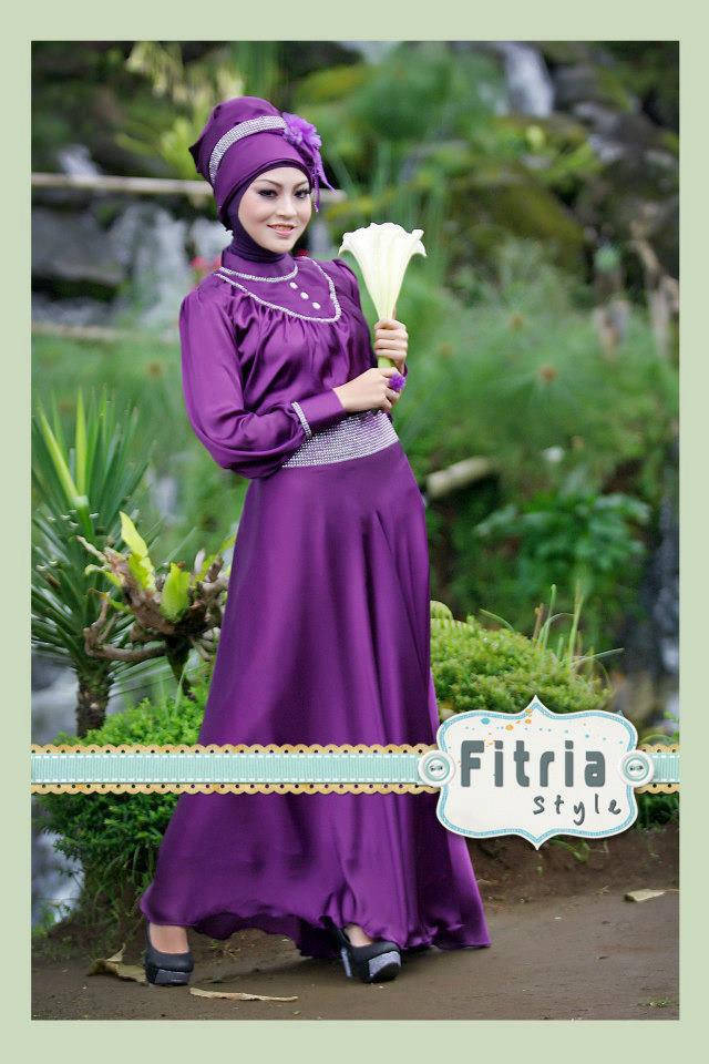 Baju Gamis Violet Hijab Nemo