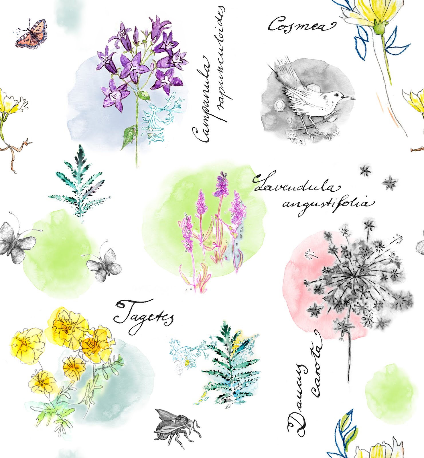 Fabric 8 "Botanical Sketchbook" semifinalist