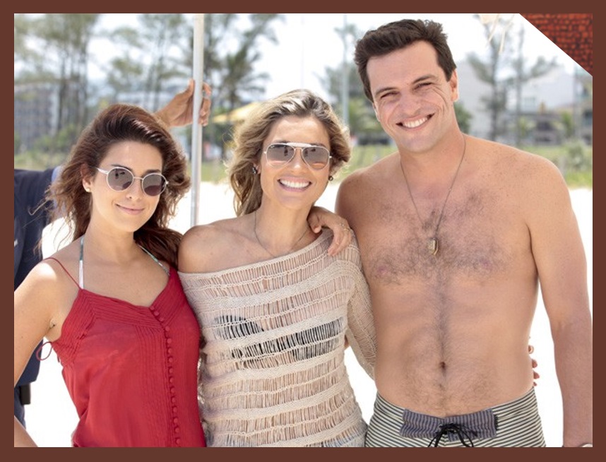 Gravações na praia -Rodrigo Lombardi, Fernanda Paes Leme e Flávia Alessandr...
