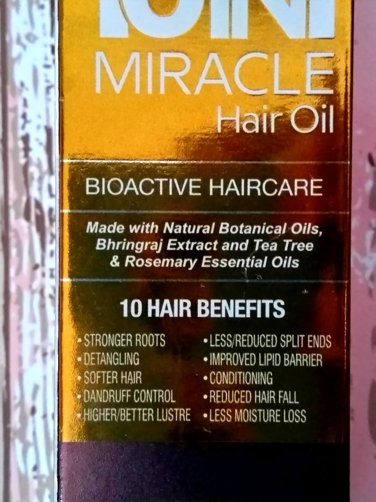 My Review WOW 10 in 1 Miracle Hair Oil MY HAPPY CHANCE