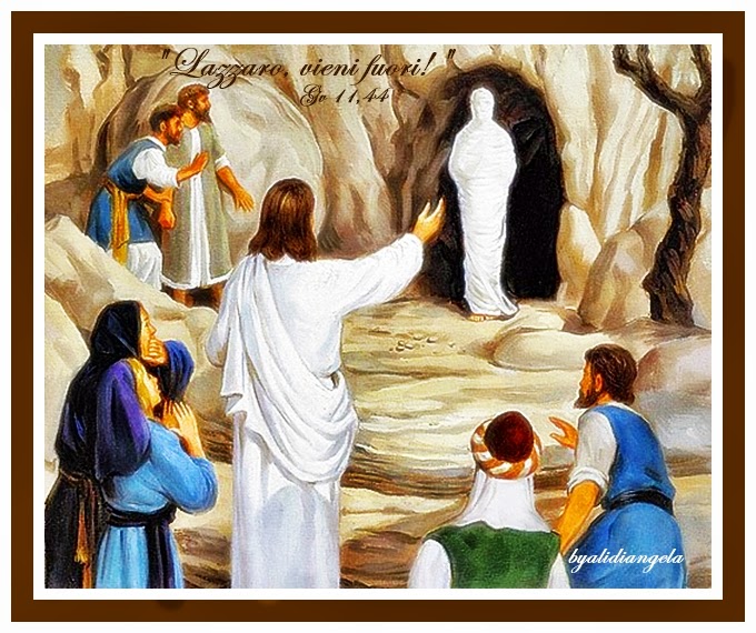 Le ali di Angela Gesù risuscita Lazzaro