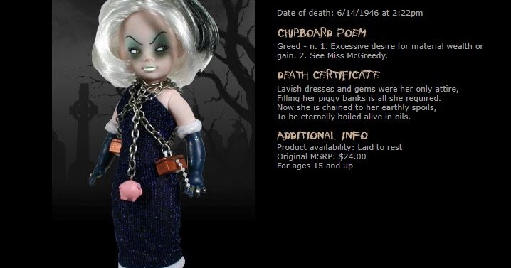 living dead dolls greed