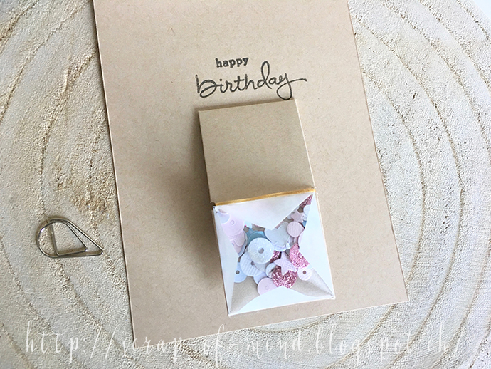 Scrap of Mind Confetti explosion card per San Valentino