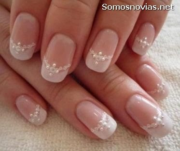 Uñas de novia faciles Uñas de novia faciles