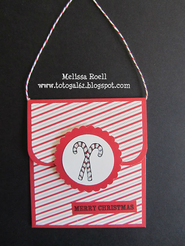 Let's Make A Card! Candy Cane Gift Card Holders...