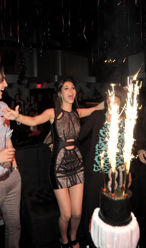 Red Carpet Dresses: Victoria Justice - Celebrating her 18th Birthday 2011