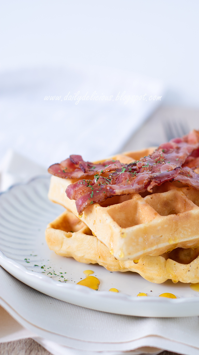 dailydelicious Corn Waffles Easy and delicious breakfast!