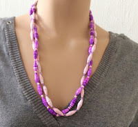 ketting papieren kralen ketting papieren kralen