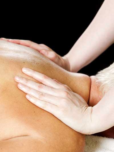 Man receiving theraputic Massage for chronic pain