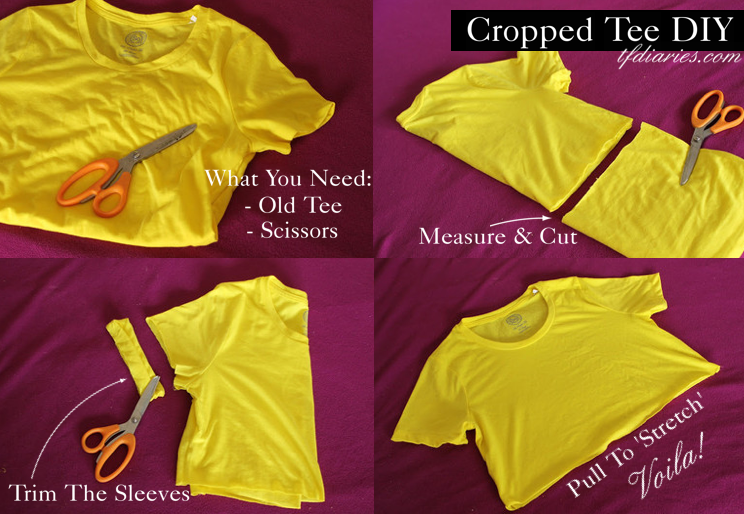 HOW TO: DIY CROP T-SHIRTS