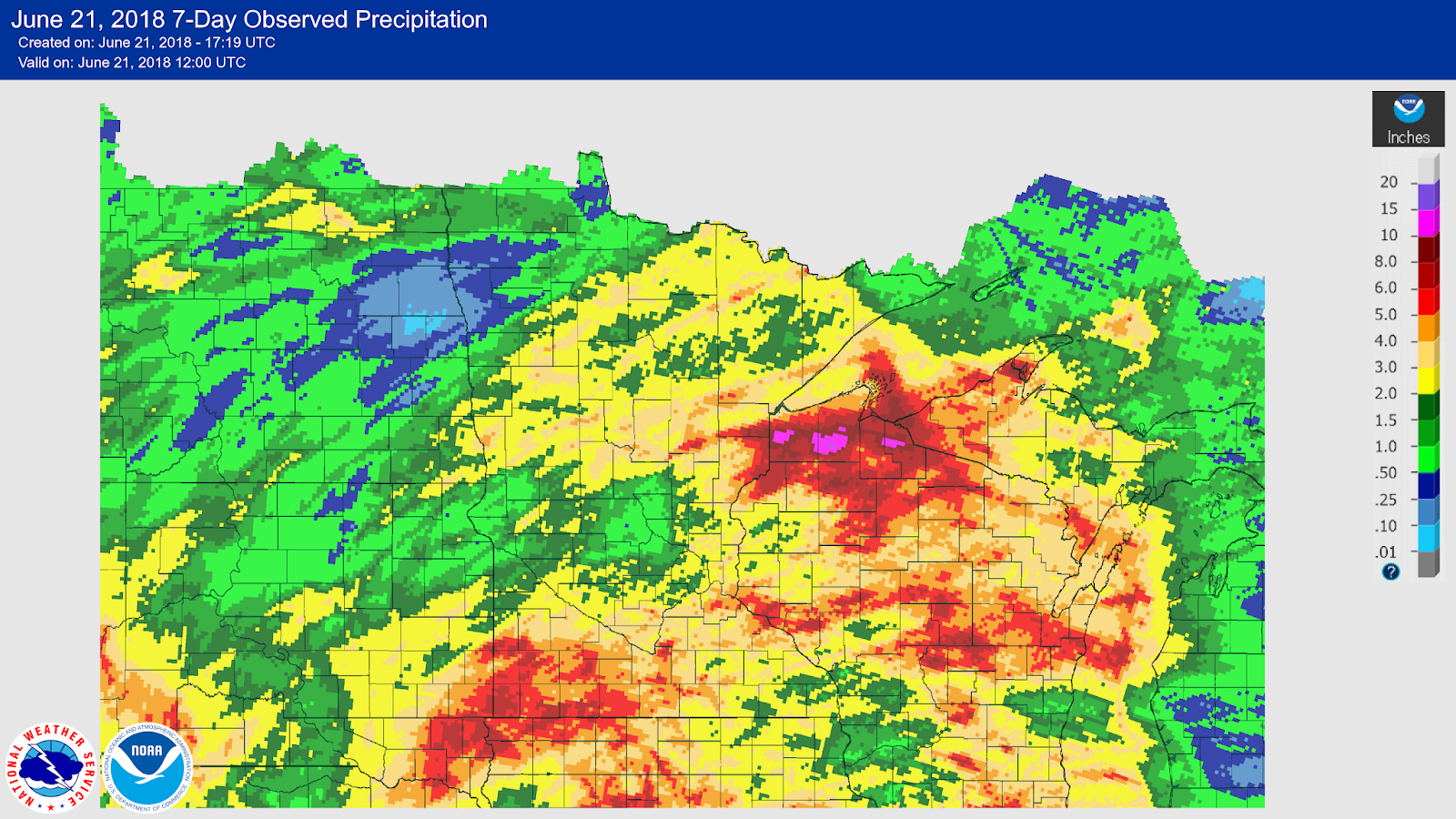 Continued Rainfall and Excessively Wet Field Conditions
