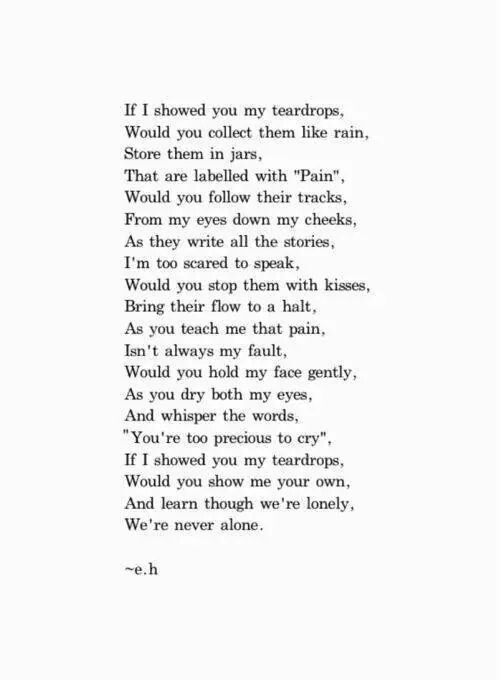 thinking of you short poems