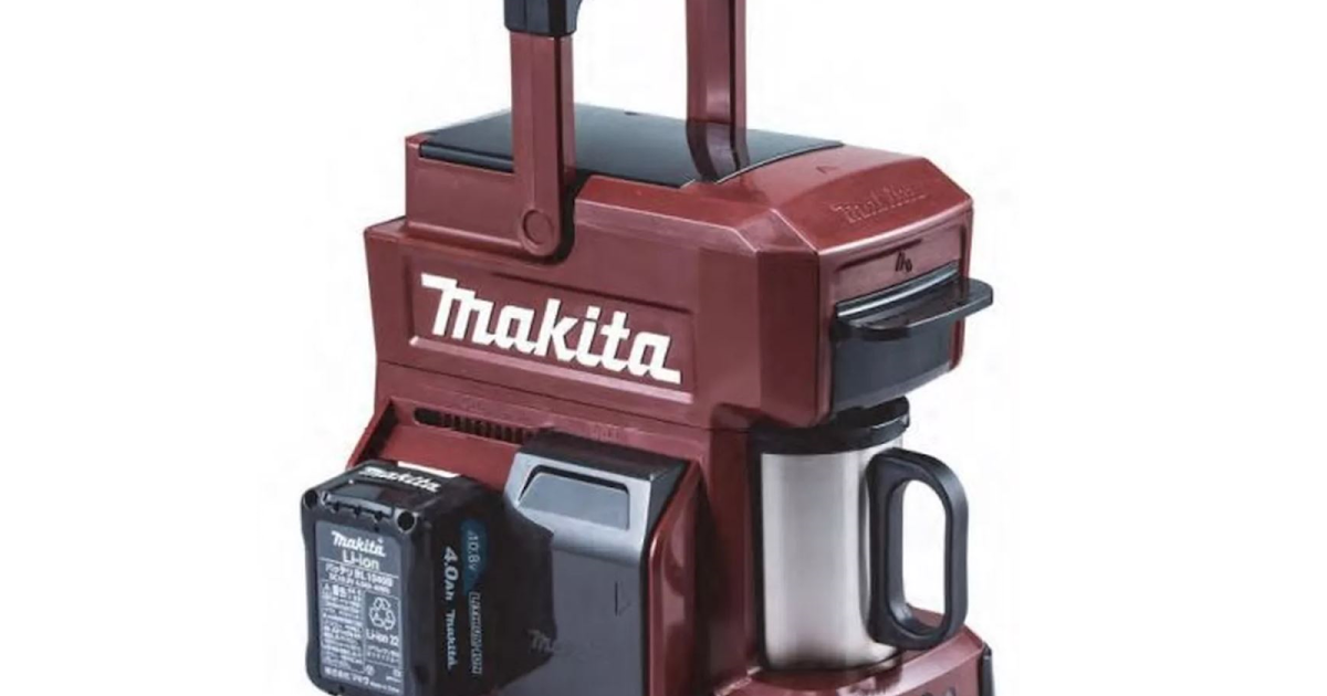 NEWS This coffee machine runs on power tool batteries The Test Pit