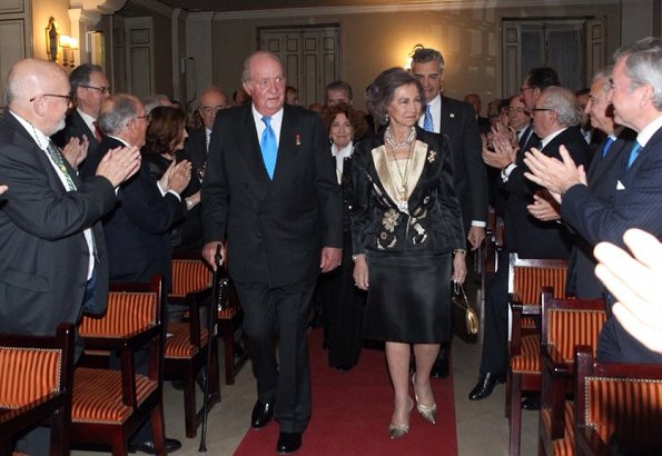 King Juan Carlos I and Queen Sofia. on the occasion of his 80th birthday