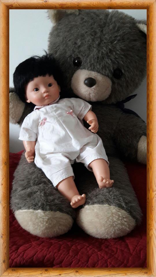 Poupée douce de 14 « pour les filles - Première poupée de bébé en peluche  Poupée de chiffon endormie câline poupée habillée en jouet rose pour  enfants