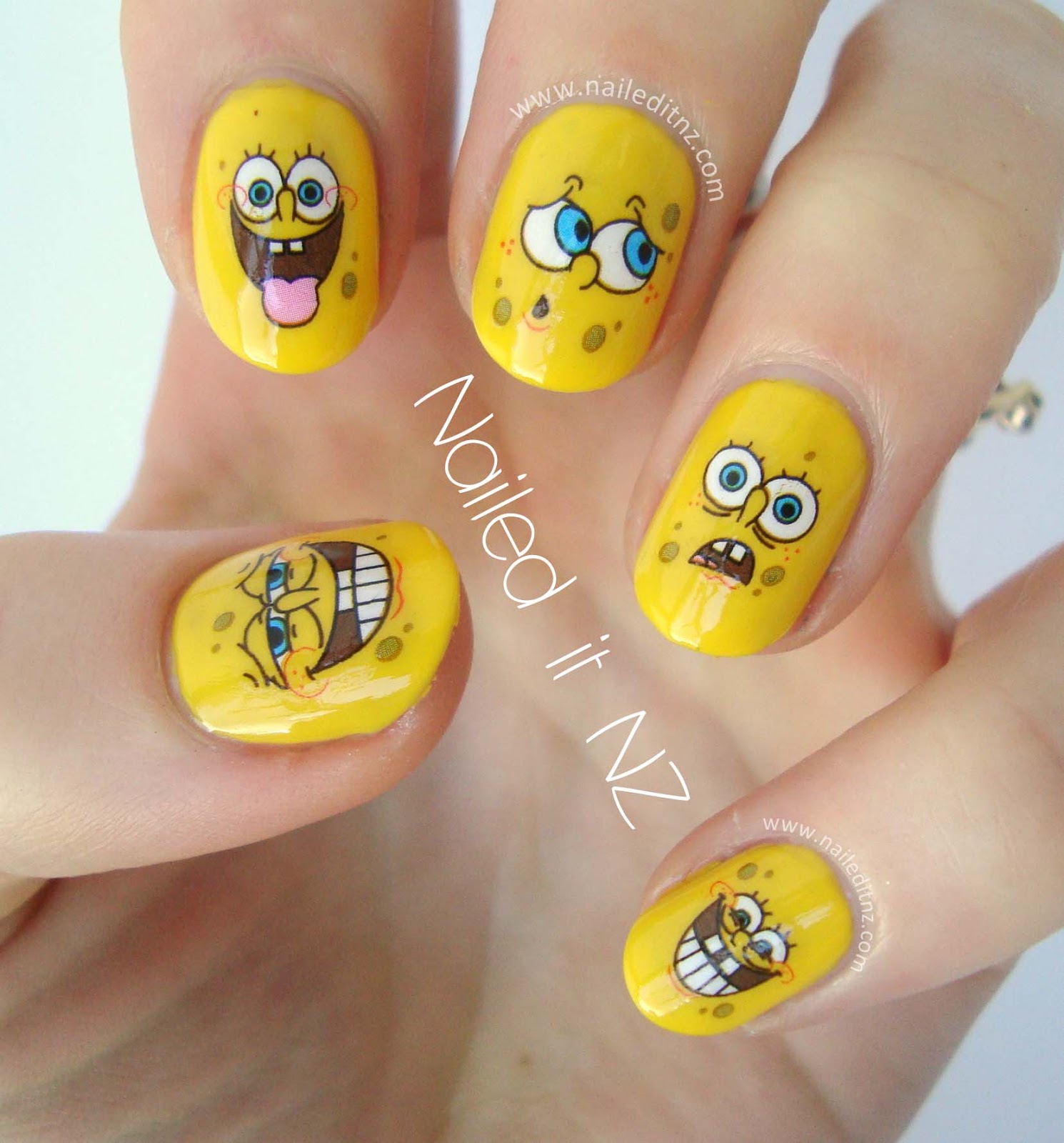 Spongebob Squarepants nails!