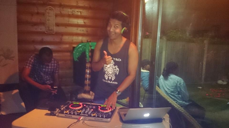 DJ at summer indoor pool party london