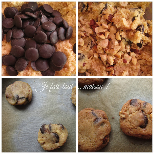 Cookies au chocolat et noisettes