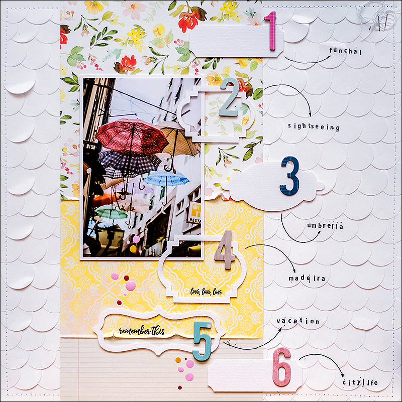 Stephanie Berger - Scrapbooking - Layout - Madeira - Umbrella Stephanie Berger - Scrapbooking - Layout - Madeira - Umbrella