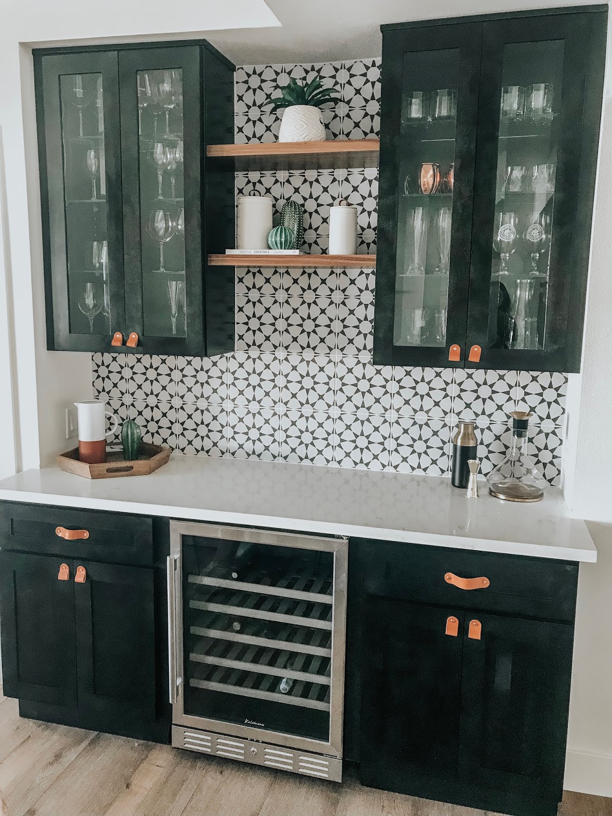 Home Bar Project Sloppy Elegance We Recently Added A Built In Bar To This Awkward Little E Off Our Dining Room Read More Below See The Before Photo Along With Linked Products