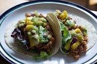 Pulled jackfruit tacos with tropical salsa [vegan!], imogen molly blog, www.imogenmolly.co.uk