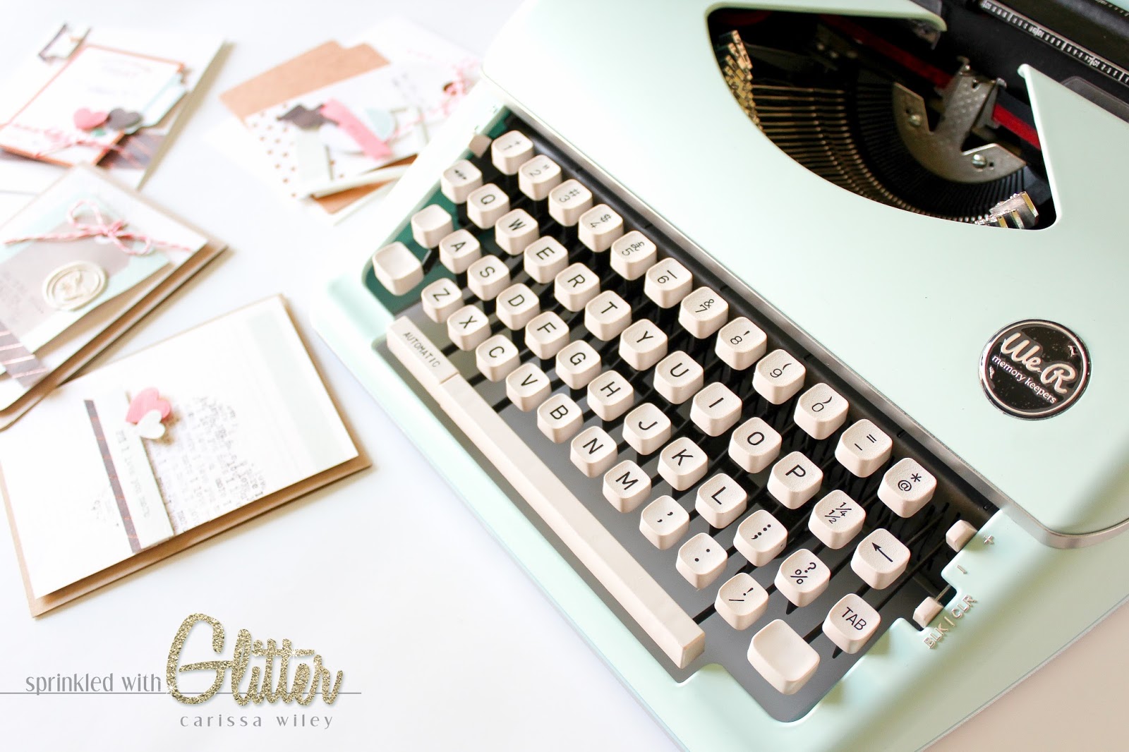 Sprinkled With Glitter We R Memory Keepers Typecast Typewriter Review