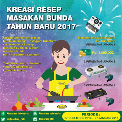 Lomba Kreasi Resep Masakan Bunda 2017 by Quantum Lomba Kreasi Resep Masakan Bunda 2017 by Quantum