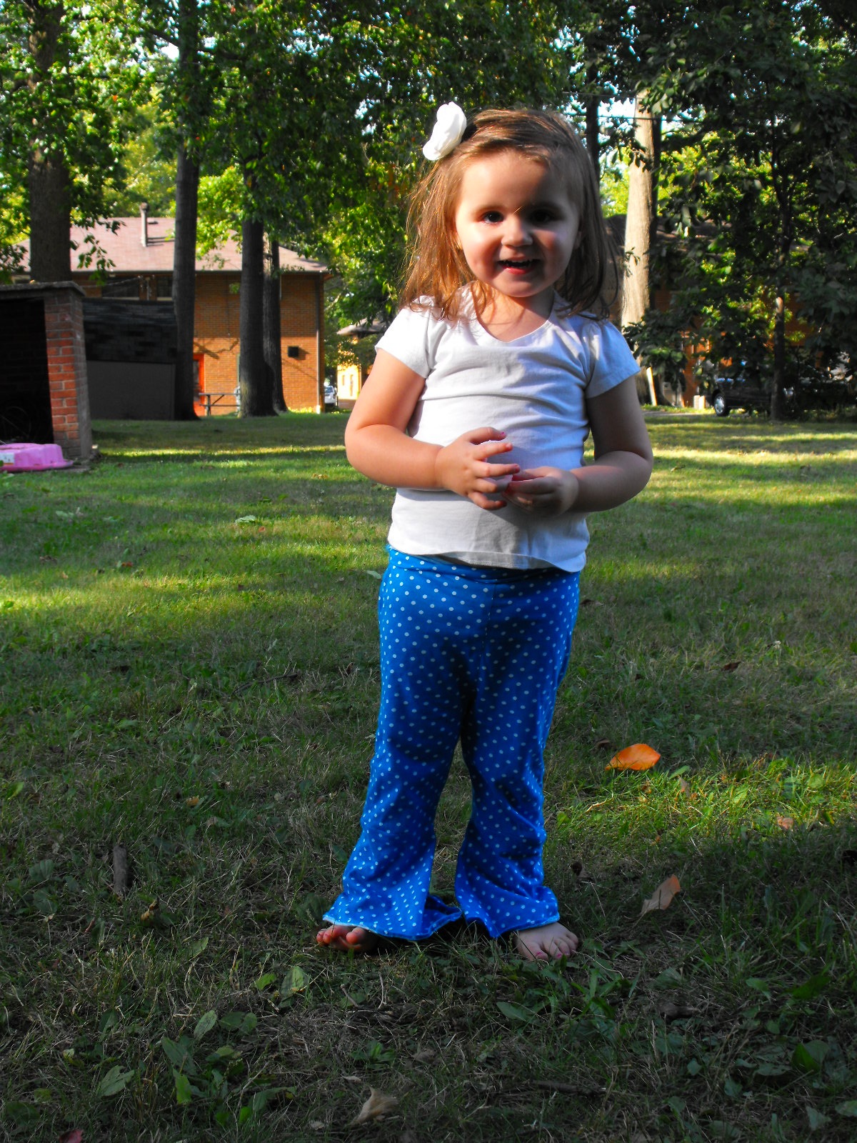 Crafty Girl Squared Toddler Bell Bottom Yoga Pants