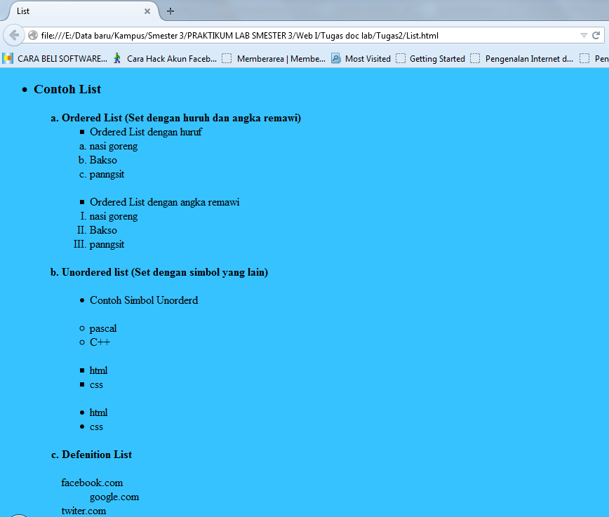 Cara Membuat Frame HTML Mengunakan Kode HTML pemrograman web