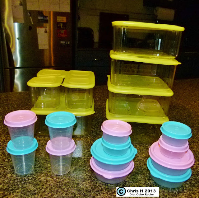 DIET COKE ROCKS: NEW TUPPERWARE.... AND BASKING IN THE SUN