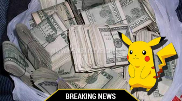 Asyik Berburu Pokemon , Gamer Ini Malah Temukan Uang 26 Juta