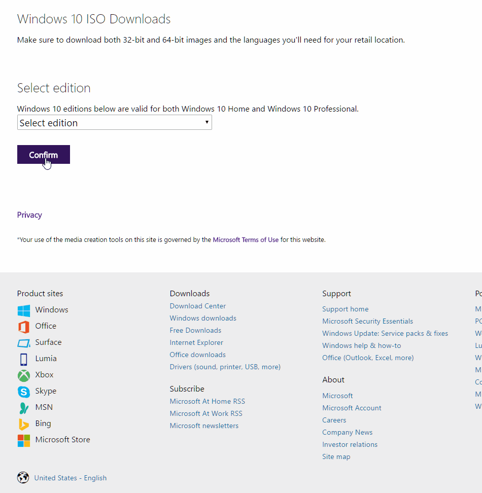 create installation media for windows 10
