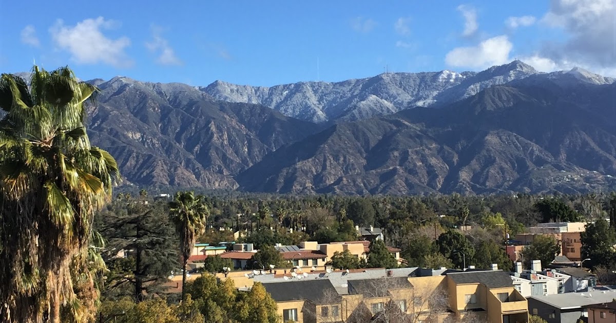 EAST OF ALLEN Last Night's Snow on San Gabriel Mountains