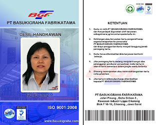 Kartu Karyawan ID Card Member Card