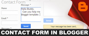 best way to add official contact form in blogger